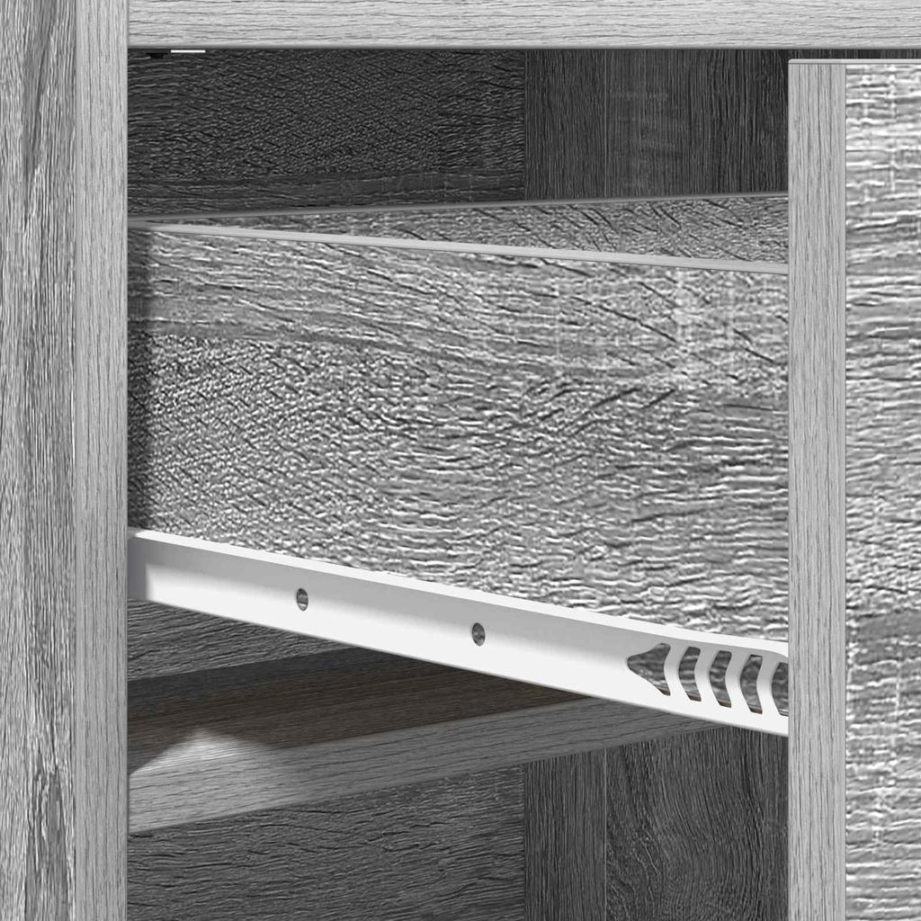Shoe Cabinet Gray Sonoma 48 x 36 x 92 cm Particleboard