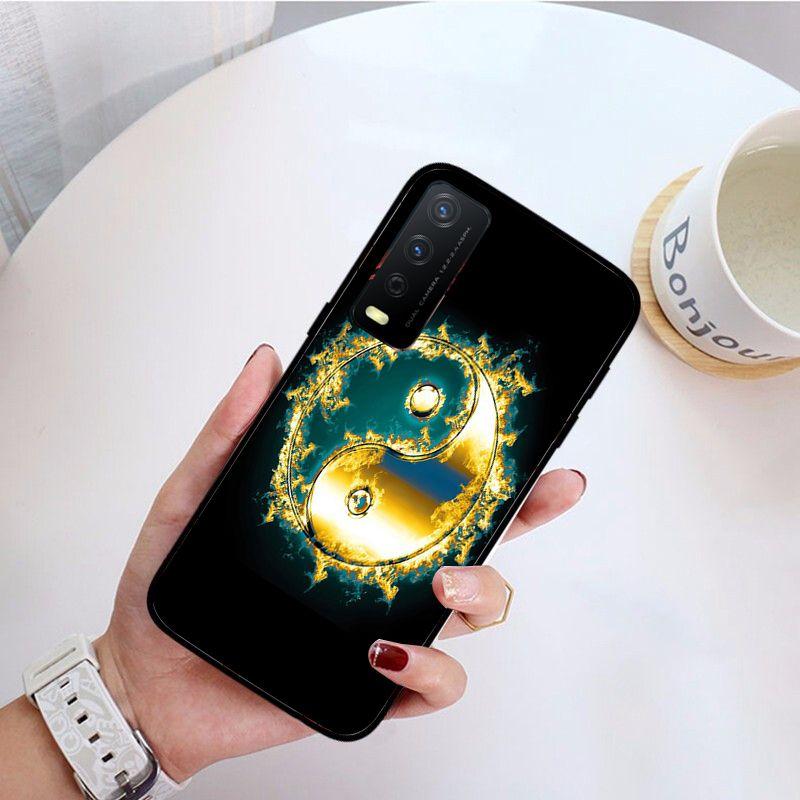 Yin yang ryba funda Kryt na telefon Pro vivo Y31 Y30 Y33S Y11S Y12S Y17 Y20 Y20S Y21 Y21S Y1S Y53S Y15 Y19 Y91C V23 5G Pouzdra coque