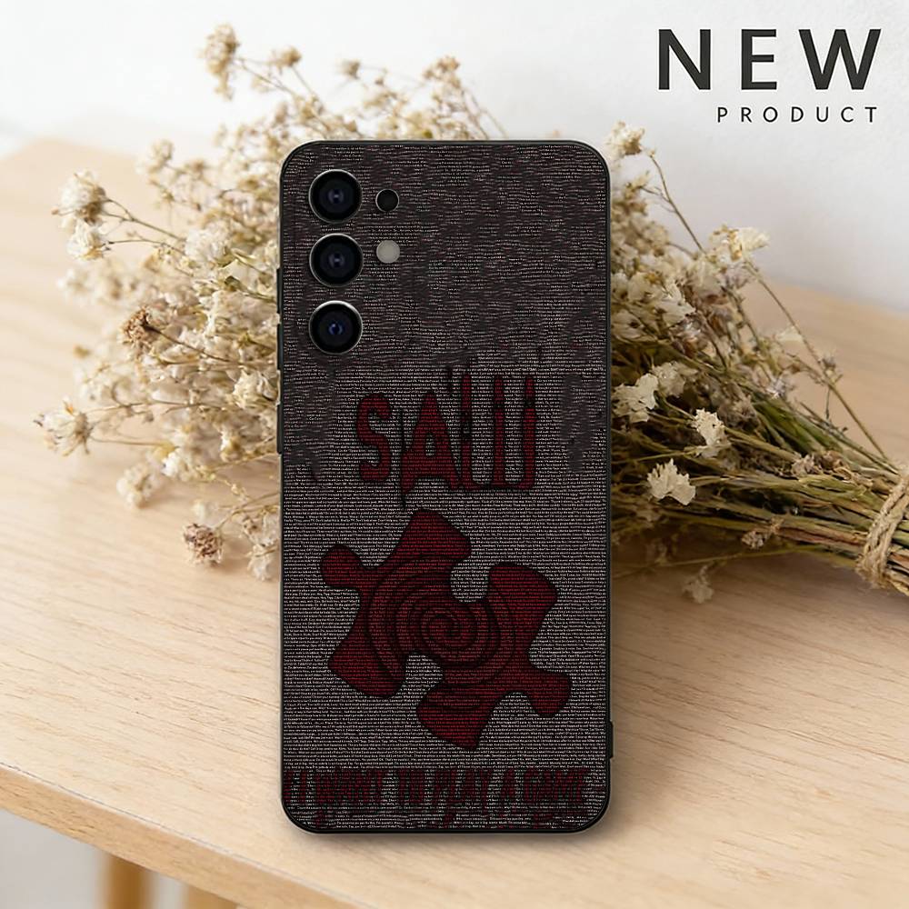 

S-Saw Jigsaw Phone Case For Samsung S26,25,24,23,22,21,20,30,Ultra,Plus,Fe,Lite Black Shell Samsung S22plus5G