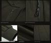Men's Outdoor Stand Collar Zipper Jacket, European/American Style, Plus Velvet, Thickened for Autumn/Winter.