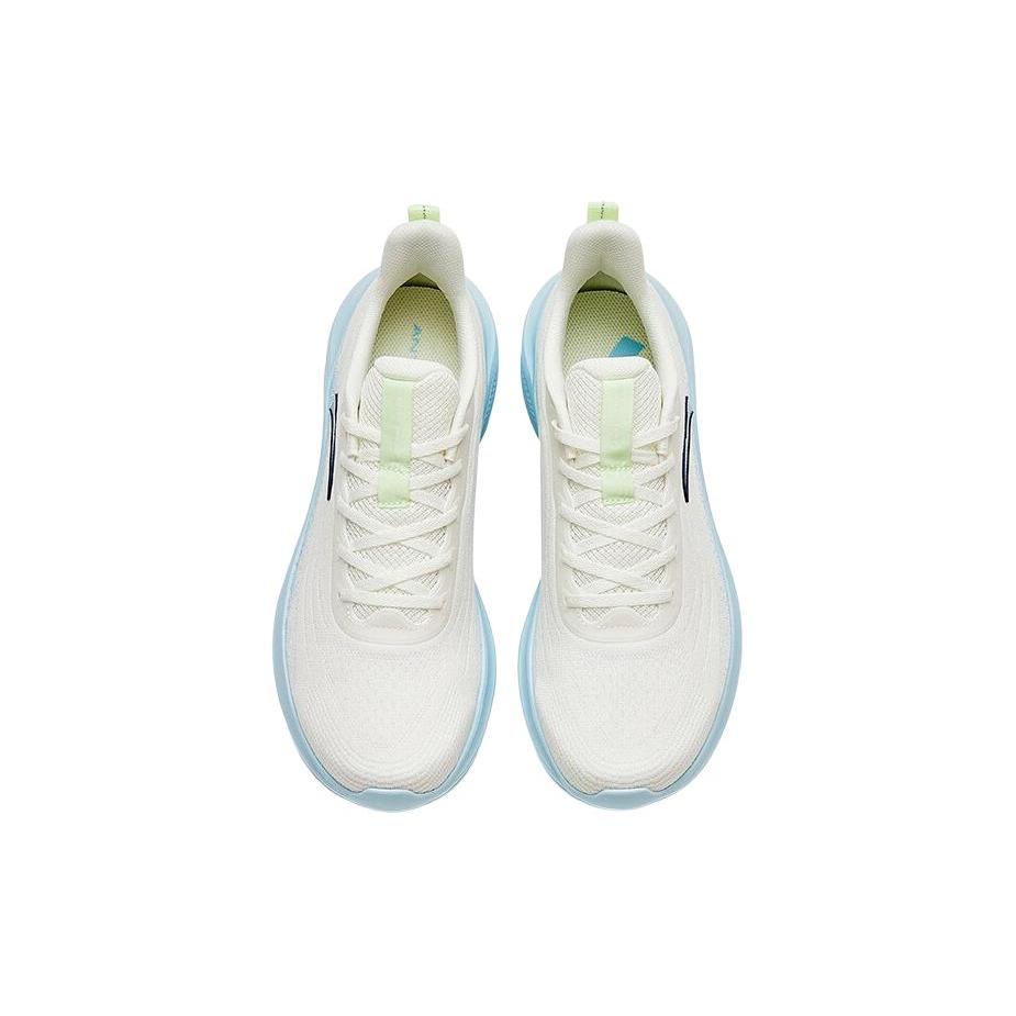 New Anta Shock Absorbers With Slip Resistant And Abrasion Resistant Properties Low Top Running Shoes Men's White Blue 912525504F-3