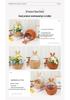 Multifunctional Woven Rattan Style Flower & Picnic Basket