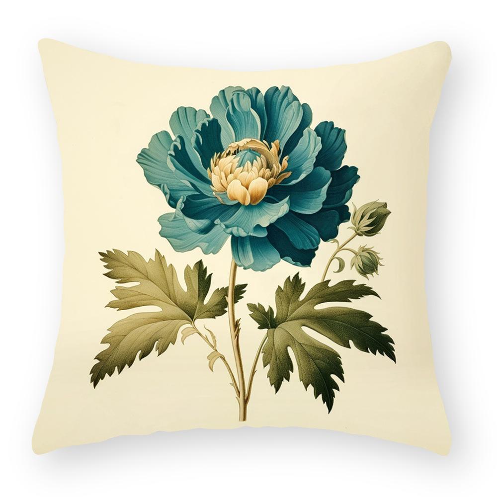 New Flower Series Pillowcases Simple Sofa Decorative Pillows Car Seat Cushions
