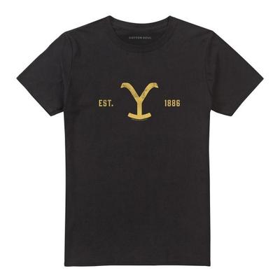 Yellowstone Unisex Adult East 1886 Logo T-Shirt
