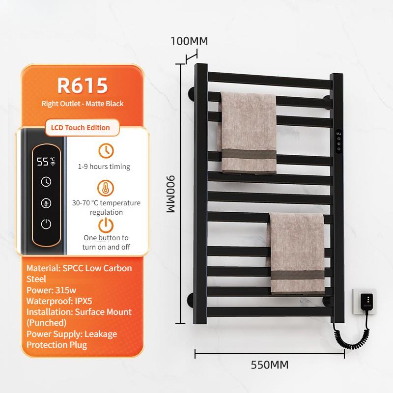 Intelligent Electric Towel Rack Bathroom Constant Temperature Electric Heating Towel Drying Rack Household Towel Storage Rack