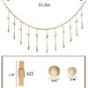 Espositore per Foto Appeso Ghirlanda di Perline in Legno Appeso da Parete Boho per Camera da Letto Soggiorno Dormitorio Decorazioni per Feste Regali per Ragazze Adolescenti