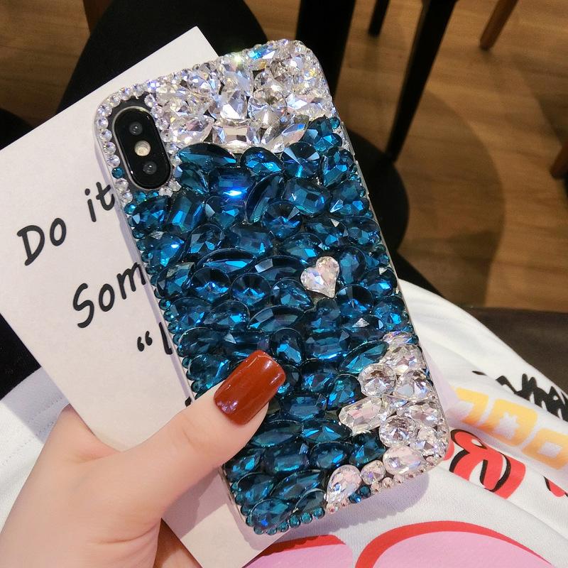 Gradueller Wechsel Strass für iPhone 17/16 Pro Max Handyhülle Apple 15 Juwel 14 Anti-Drop Schutzhülle 13