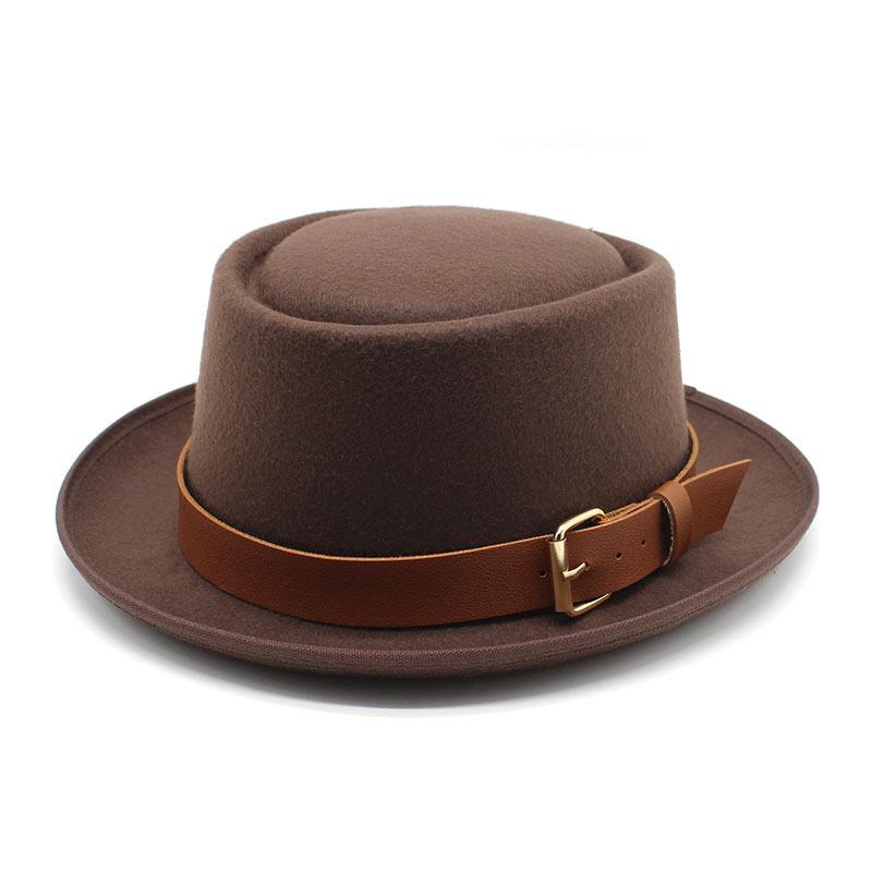 Hat Female, Dome Wool Hat, Men'S British Jazz Hat, Retro Top Hat, Women'S Trendy Hat