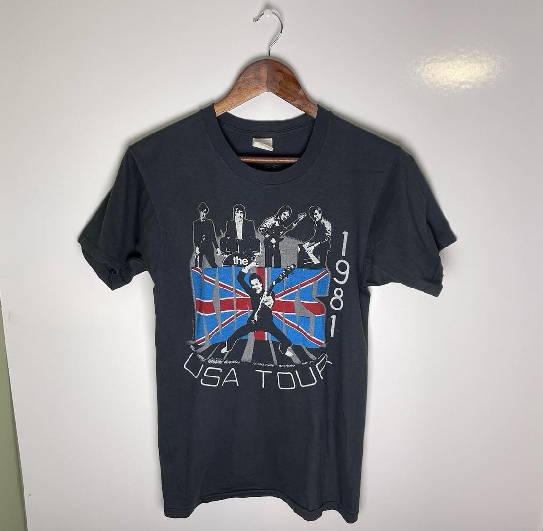 Vtg 80s 1981 The Kinks US Tour Punk Rock Band Single Stitch T-Shirt Size M XXXXL