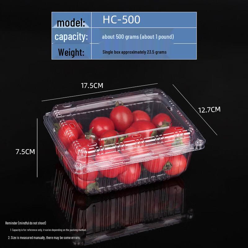 Xihe Disposable Thickened Transparent Plastic Food Containers 10100₽