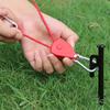 Tent Rope Lock Pulley Adjuster Fixed Buckle Rope Adjustable Ratchet Pulley Tent Stopper Tie Downs Rope Hanger Camping