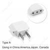 US Plug Adapter Euro EU To US Socket Power Converter European To American Mexico Canada China Travel Adapters Electrical Socket