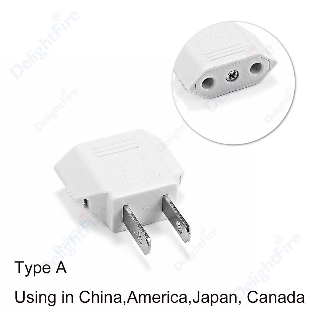 US Plug Adapter Euro EU To US Socket Power Converter European To American Mexico Canada China Travel Adapters Electrical Socket