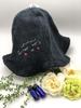 [Marie the Sheep] Imabari Towel Sauna Hat (Black)