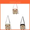 Capibara Lindo Mini Bolso Cruzado de Nailon con Bolsillo con Cremallera para Uso Diario