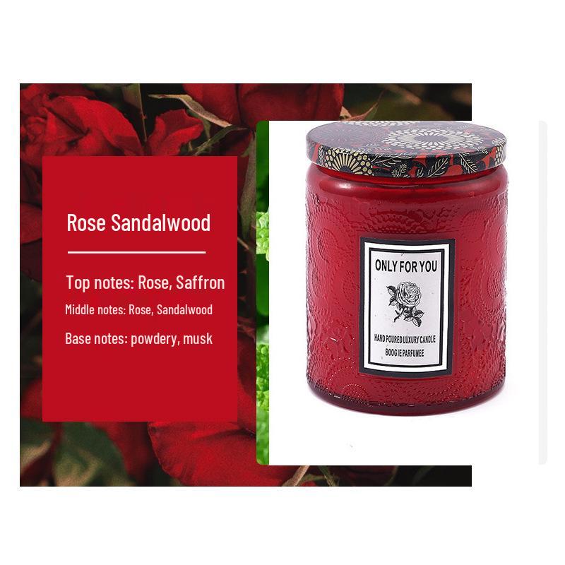 

Тисненая стеклянная ароматическая свеча с крышкой: Идеальный арома-орнамент для дома или спальни - Отличный подарок на день рождения для друзей и лучших подруг