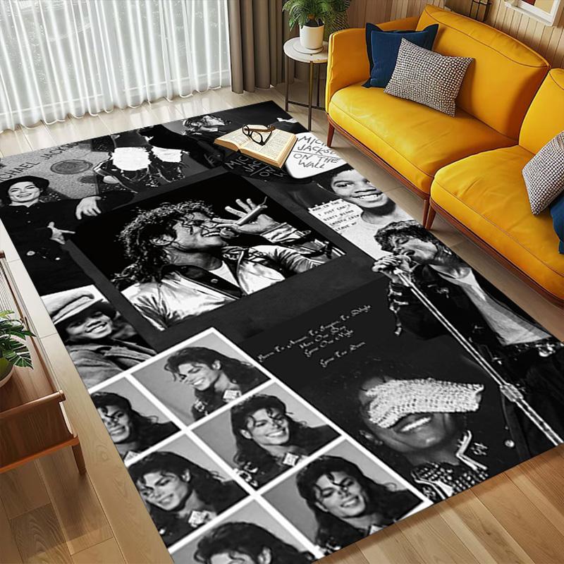 Michael Jackson Living Room Nonslip Area Rug Soft Carpet For Bedroom Gameoom Playroom Sofa Office Home Decor Doormat