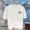 Men's T-shirt Summer Street Jumper T-shirt Men's and Women's Breathable Clothing Classic Letter-printed Cotton Short-sleeved Top