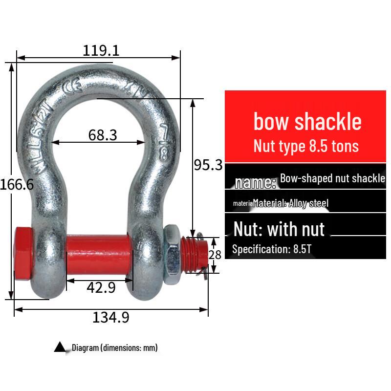 Heavy Duty American Bow Shackle