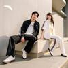 ANTA Herren Langarm Sportbekleidungsset - Gestreifte Strick-Trainingsanzug