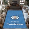 Manchester City Customize Your Name Carpet Perfect for Outdoor Kitchen Entryway Foyer Antislip Carpet Anime Office Decor Best for Christmas