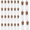 30 Pack Small Glass Bottles with Cork Stoppers, Small Mini Glass Bottles Tiny Jars with Cork Lids, 1ml
