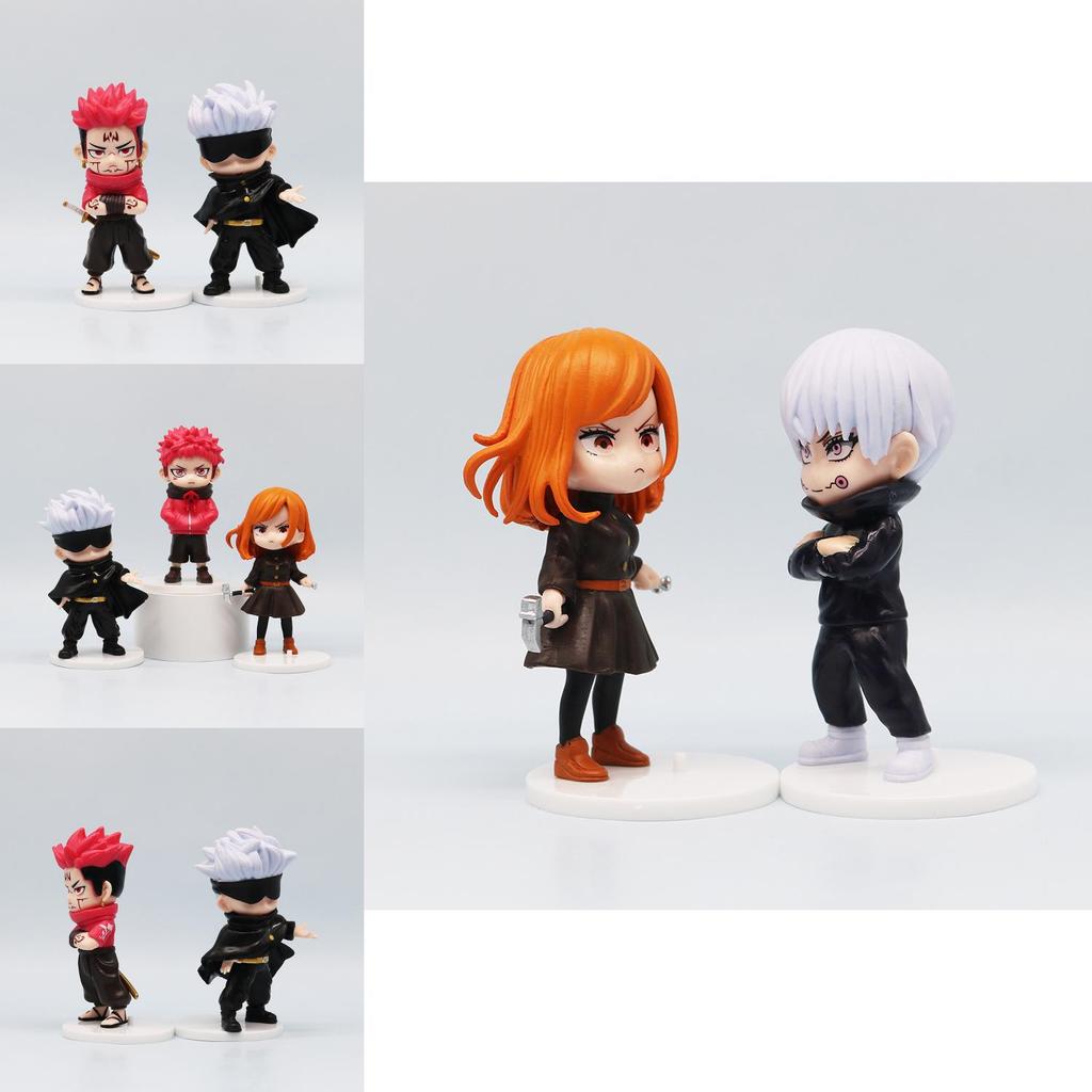 Premium Q Version Jujutsu Kaisen Pvc Figurines Collection Of Gojo Satoru Yuji Itadori Nobara Kugisaki And Others With Intricate Details