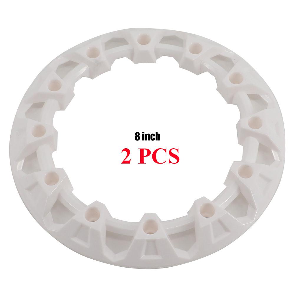 2Pcs 8-inch ATV Wheel Trim Hub Protection Decor Rim Cap Universal Vehicle All Terrain Wheel Plastic Cover Fit 8 Inch Tires