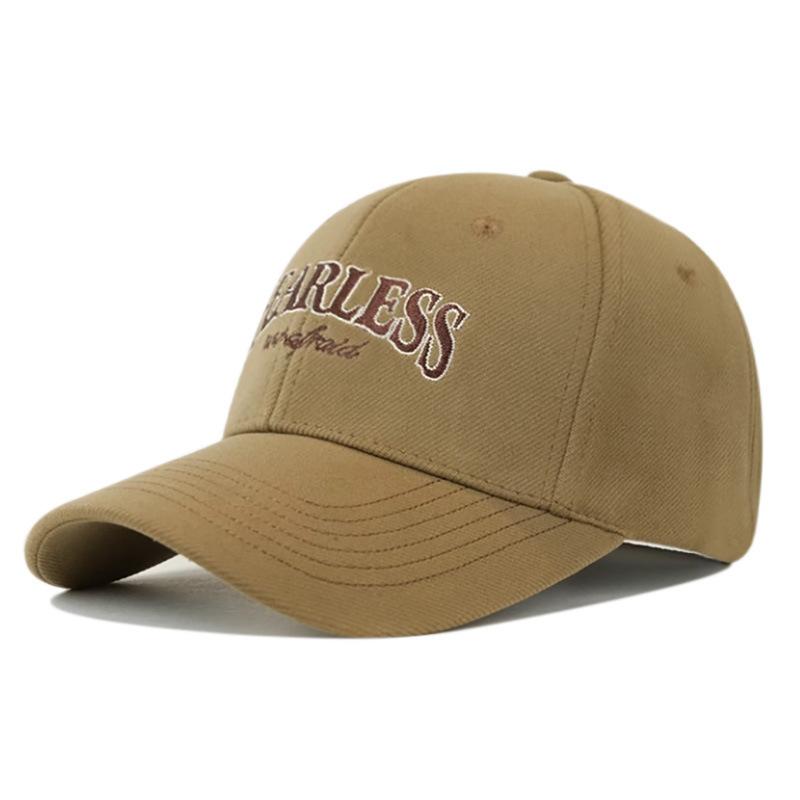 Baseball Cap Women's Furry Hat American Big Head Couple's Baseball Cap Showing Face Small Sun Hat