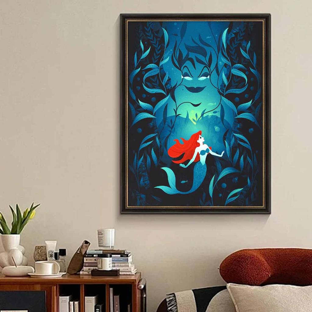 Full Round Diamond Painting Mermaids and Witches Art Rhinestone Picture Mosaic DIY 5D Cross Stitch Embroidery Home Decoration