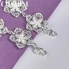 CHSHINE Fine 925 Sterling Silver Big Flower Charm Bracelet for Women Wedding Party Fashion Jewelry