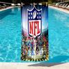 NFL Print Beach Towel Design, Soft, Lightweight. for Home Bathroom, Spa, Pool, Yoga, Surfing, Camping, Gift for Family, Friend