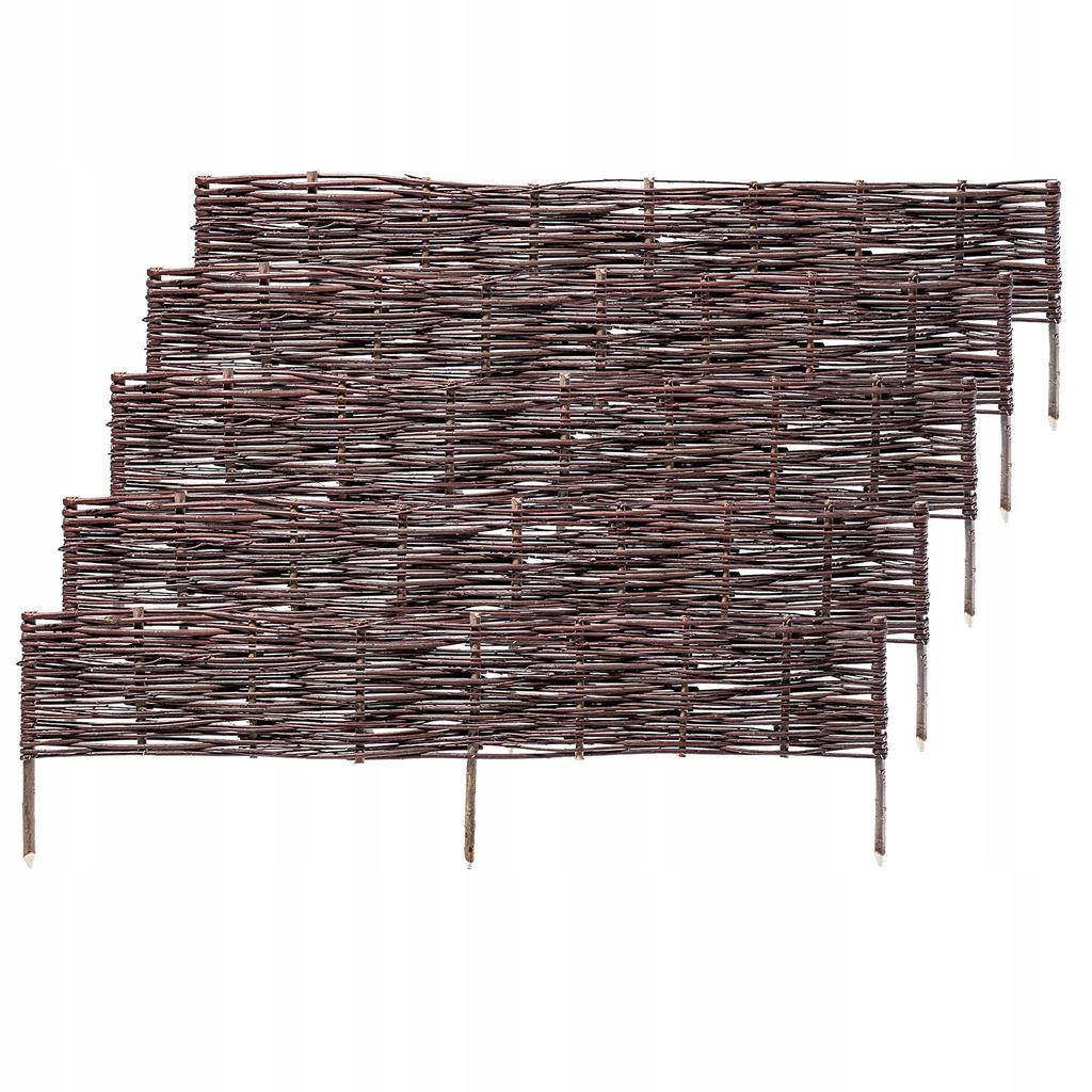 KADAX Wicker Palisade Fence Fence Edging