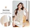 2024 Summer Women's Embroidered Chiffon Two-Piece Set: Chinese Style Shirt & Skirt