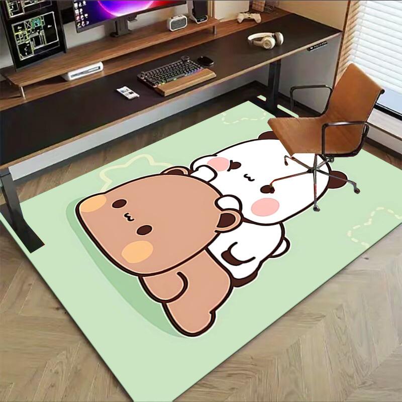 1PC Panda Bear Anti-slip Carpet, Suitable for Office, Bedroomand Playrooms. It Can Also Be Used As a Sofa Footrest cover-R48