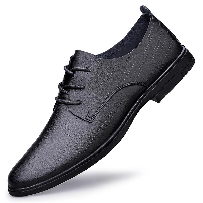 

Classic Black Men s Comfortable Lace Up Two-layer Cowhide Hollow Breathable New Small Leather Shoes Fashionable Oxford Shoes 46 чёрный