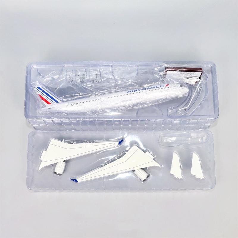 A350 Air France airplane model 47cm Children toys Toy resin planes with Lights and Wheels Die-cast for Collection gift