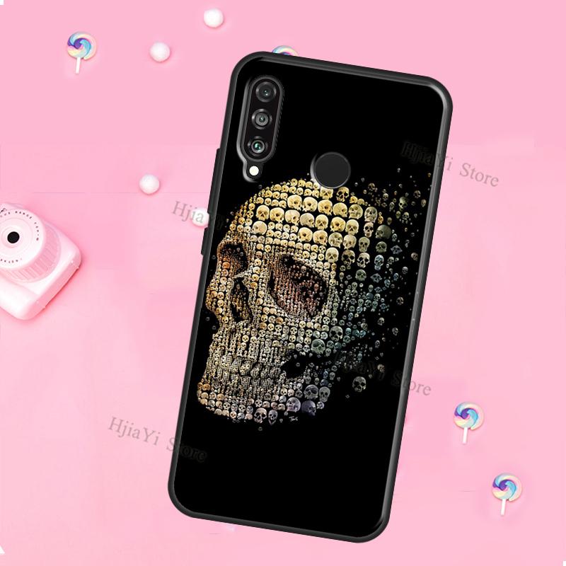 Horror Skull Gothic For Huawei Honor Magic 5 Lite X8 X9 X8a X9a 50 70 P20 P30 P40 P50 P60 Pro P Smart 2019 Case