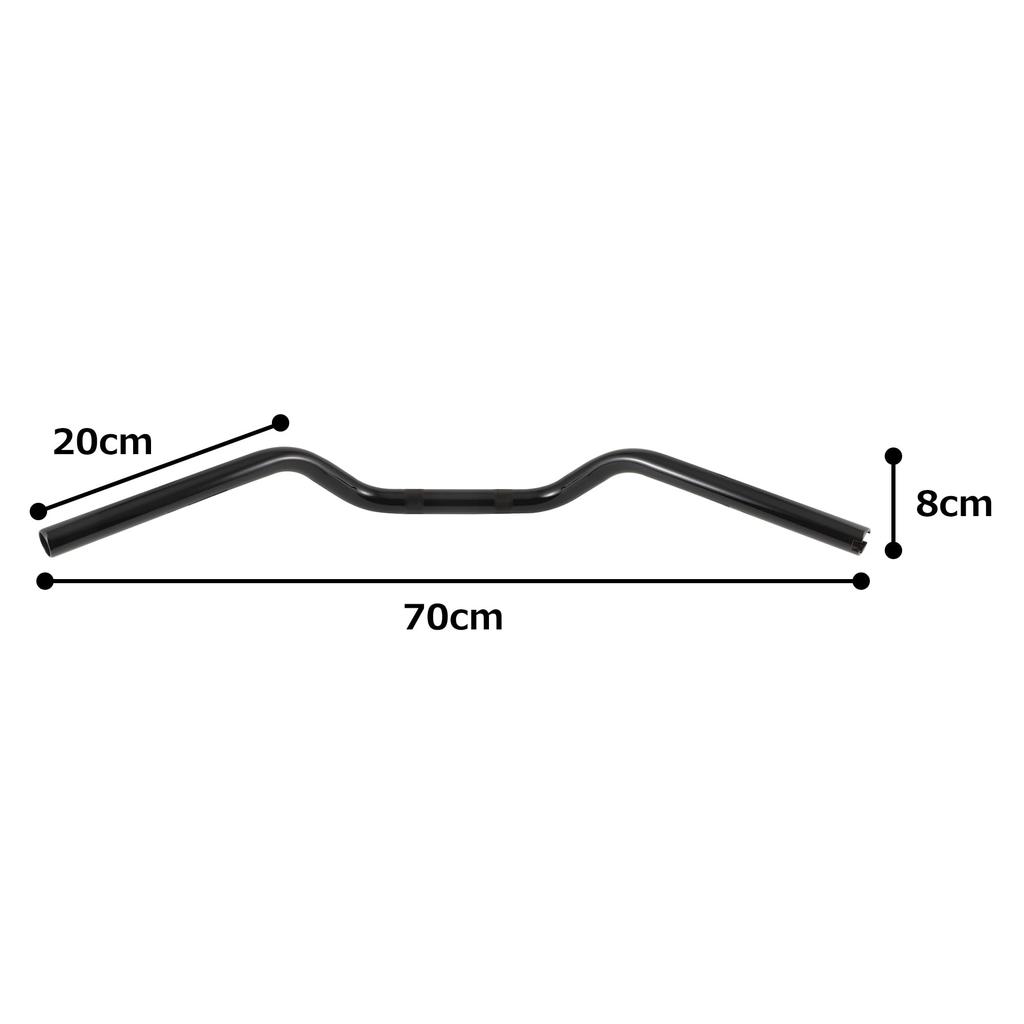 Kijima Motorcycle Parts Handlebar XLX Style for Electronic Throttle Steel Black Finish Harley 25.4 HD-04675