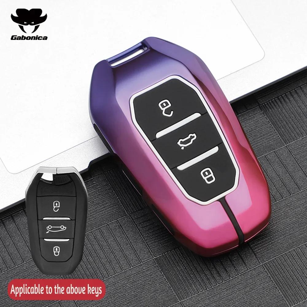 Metall Autoschlüssel Hülle Für Peugeot 2008 3008 4008 5008 308 408 508 Citroen C1 C2 C4 C6 C3-Xr Picasso Grand Ds3 Ds5 Abdeckung Schale Fob
