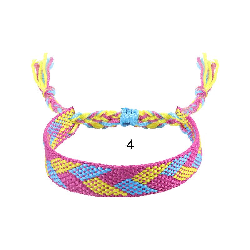 Bohemian Ethnic Style Woven Cotton Linen Friendship Bracelet