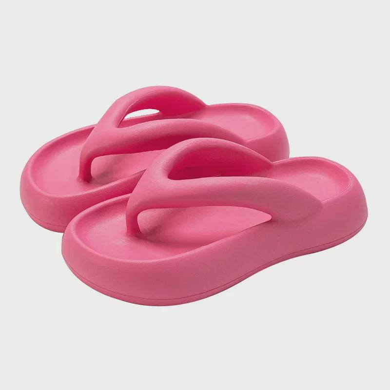 Women's Summer Anti-Slip Soft Sole Slippers - Comfy Thick EVA for Home & Bathroom