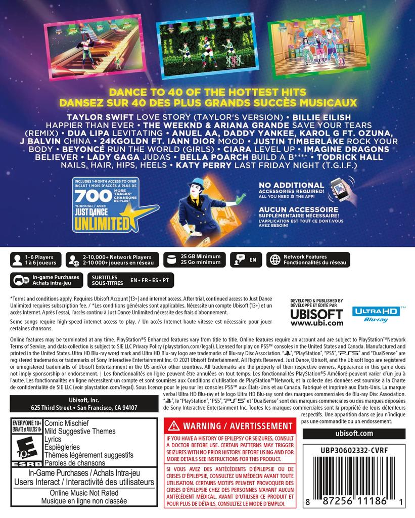 Just Dance 2022 (Import: North America) - PS5