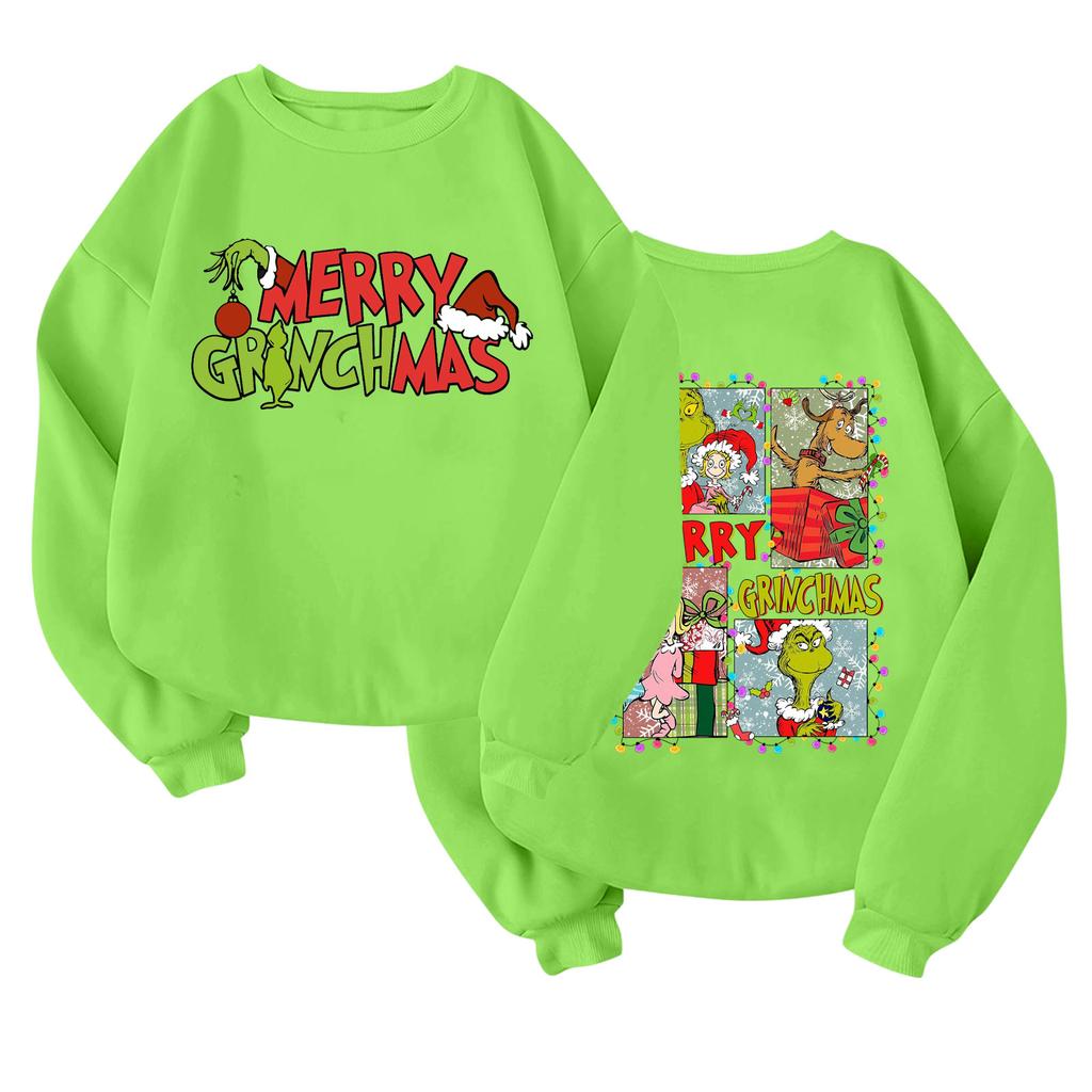 Дитячий Модний Легкий Пуловер з Довгим Рукавом та Круглим Вирізом з Кишенями Друкований Пуловер