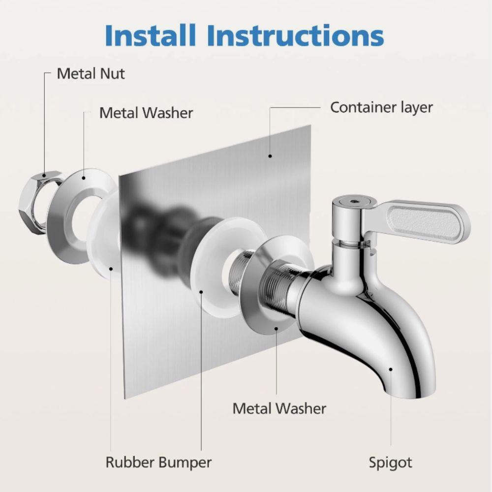 No Lead Beverage Dispenser Spigot Stainless Steel Water Dispenser Faucet Faucet Spigot Beer