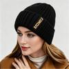 Korean Style Women's High Stretch Knit Wool Hat - 2026 Autumn/Winter Fashion Warm Head Cover for Cold Weather