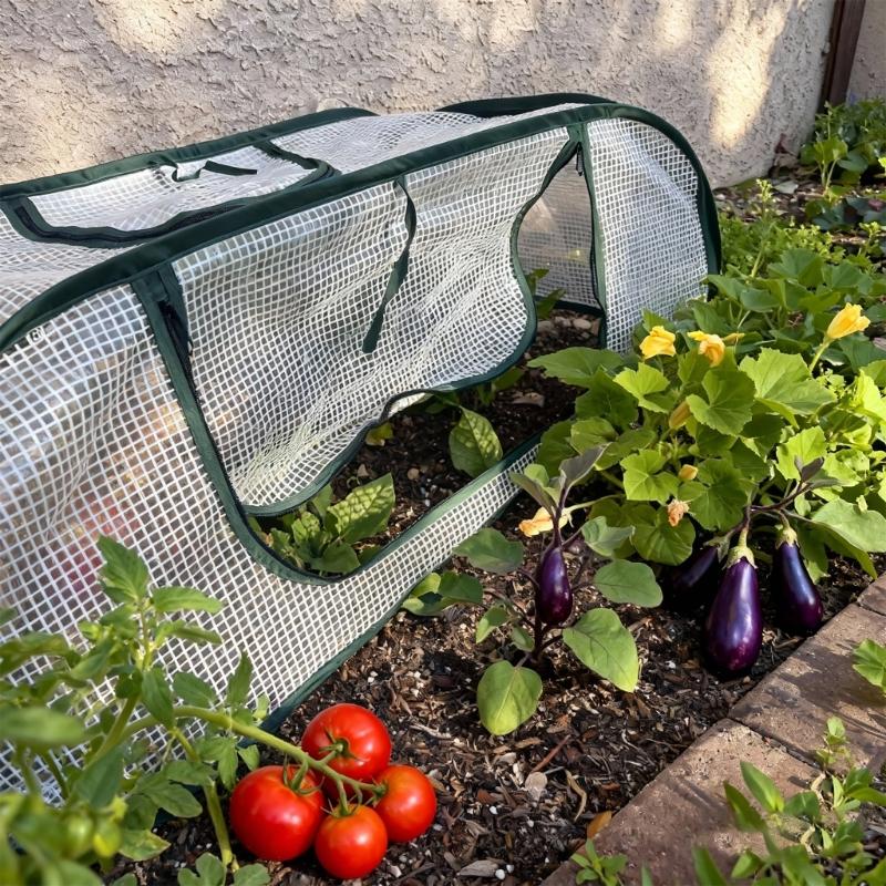 Greenhouse Cover Garden Row Accelerator Plant Cover With Zippered Door Gardening Home Supplies For Household Accessories