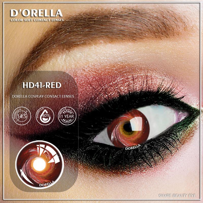 D'ORELLA 1 Paar DINOSAUR Eye Cosplay weiche Kontaktlinsen für Augen Halloween Crazy Contacts Cosmetic Contactlen