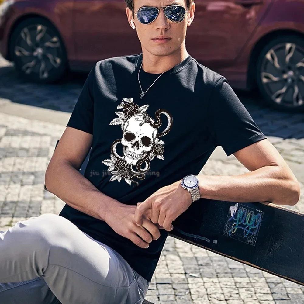

Летние мужские черные футболки высокого качества Harajuku Fashion Anime Printed Short Sleeve Men Casual T Shirt O-neck Tops Tees XXXXXL красный