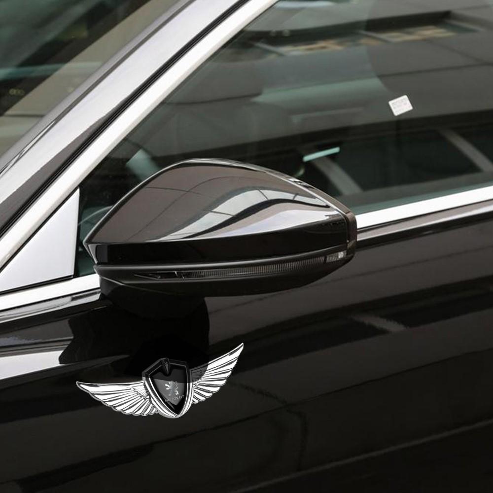 3D Wings Emblem Car Side Mark Window Body Sticker Decals Accessories For Peugeot 307 308 107 408 108 2008 3008 208 4008 5008 207